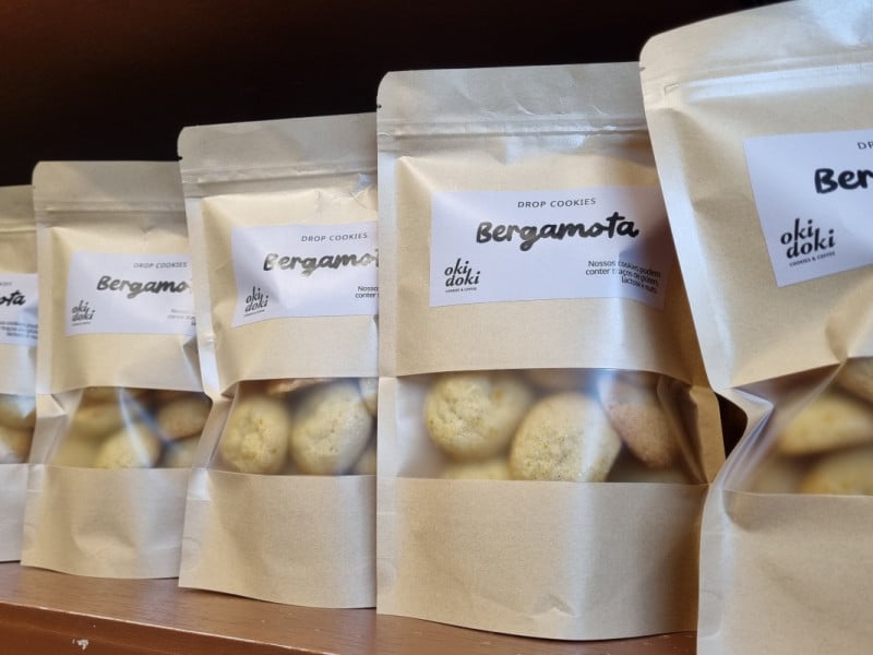 Os Drop Cookies podem ser encontrados na unidade vendidos dentro de embalagens<br />Foto: Manuela Cassano/Especial/JC