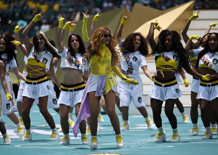 Cantora colombiana Shakira fez um dos shows de abertura da Copa 2026, antes da partida entre M&eacute;xico e &Aacute;frica do Sul