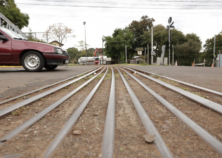 malha ferroviária dentro de Ijuí RS - trilhos de trem - cidades RS