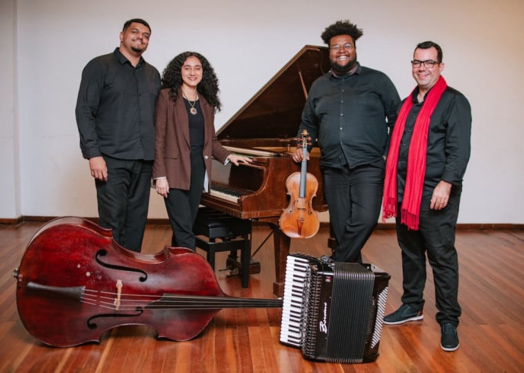 Quarteto apresenta o espetáculo 'Experiência Piazzolla' nesta sexta-feira (19), às 20h