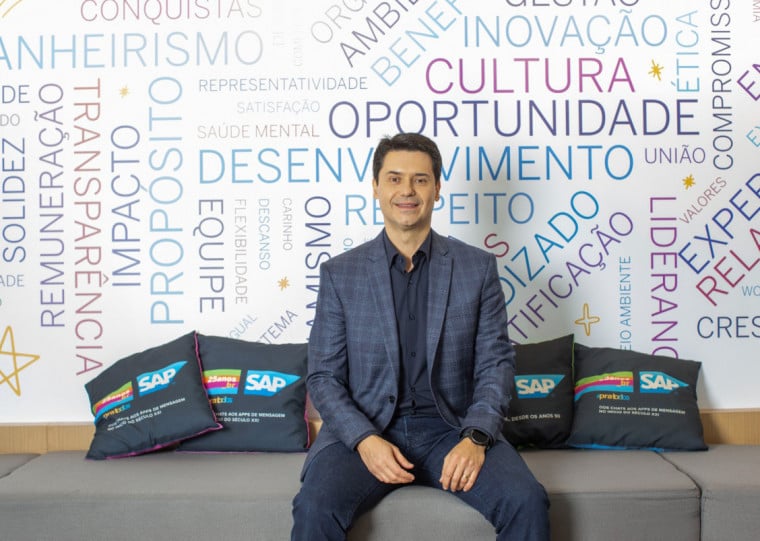 Executivo esteve em São Leopoldo na celebração dos 20 anos do SAP Labs Latin America