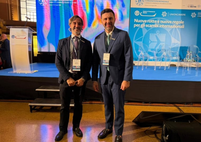 Erasmo Carlos Battistella, presidente da CCIRS, e Filippo Mariani, diretor-executivo