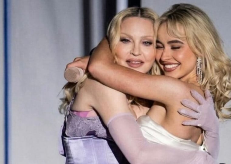 Madonna e Sabrina Carpenter no Coachella 2026  

