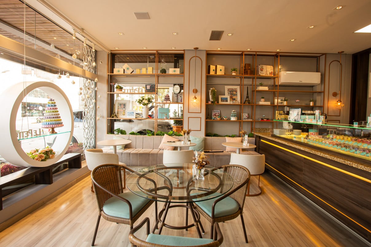 A Boutique &eacute; o modelo que concentra a experi&ecirc;ncia mais completa da Le Petit Macarons, com servi&ccedil;o completo de cafeteria | William Camargo Fotografia/Divulga&ccedil;&atilde;o/JC