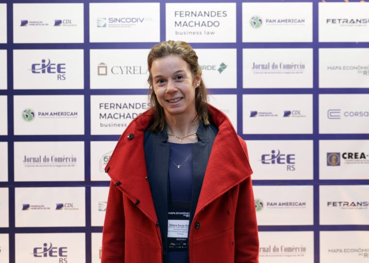 Tatiana Souza Müller, vice-presidente de Administração e Finanças na Associação de Empresas Florestais (Ageflor), durante o evento Mapa Econômico do RS em Porto Alegre.
