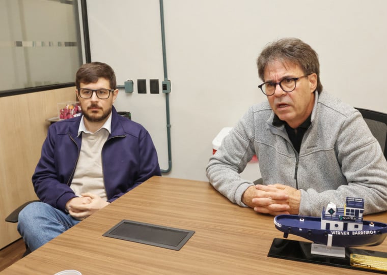 Diretores da empresa, Roberto Sffair e Roberto Valentini Sffair, ressaltam compra de mais embarca&ccedil;&otilde;es