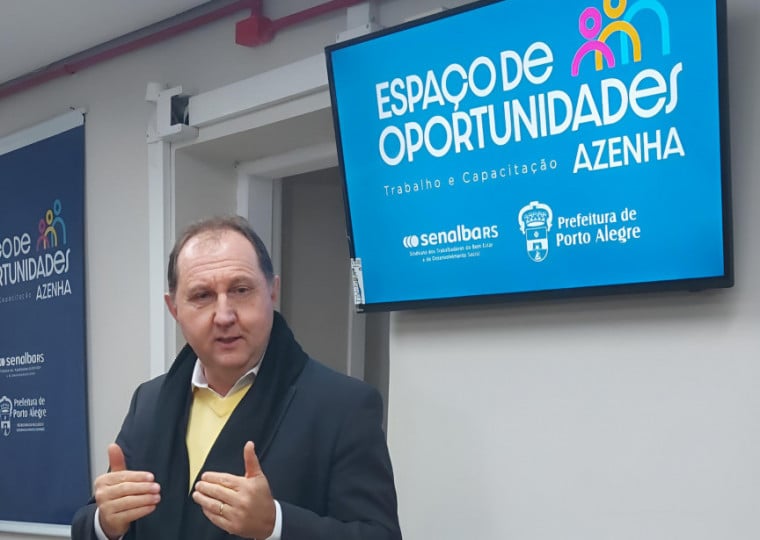 Elton Bozzetto, presidente do SenalbaRS explica que a iniciativa vai oferecer gratuitamente orientação profissional e cursos de capacitação