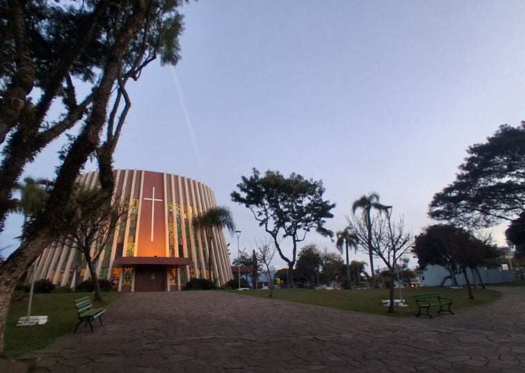 Igreja S&atilde;o Bento, um dos cart&otilde;es postais de Bento Gon&ccedil;alves