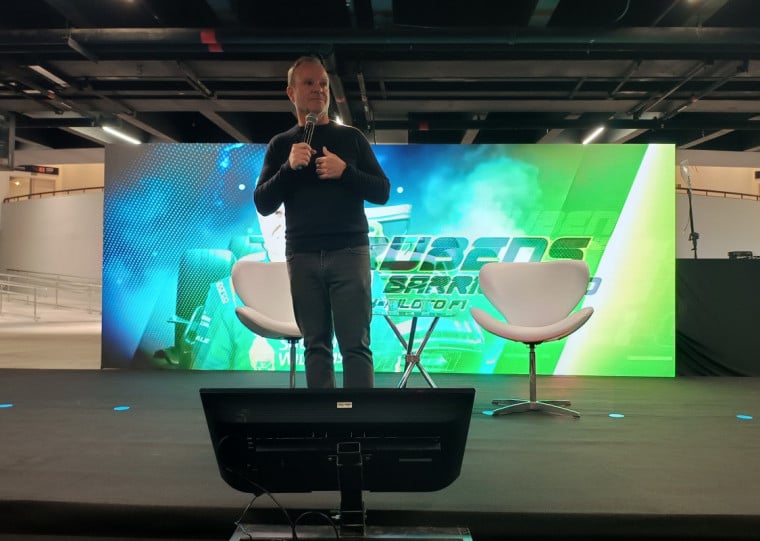 O piloto Rubens Barrichello foi uma das atrações da Future Mobility