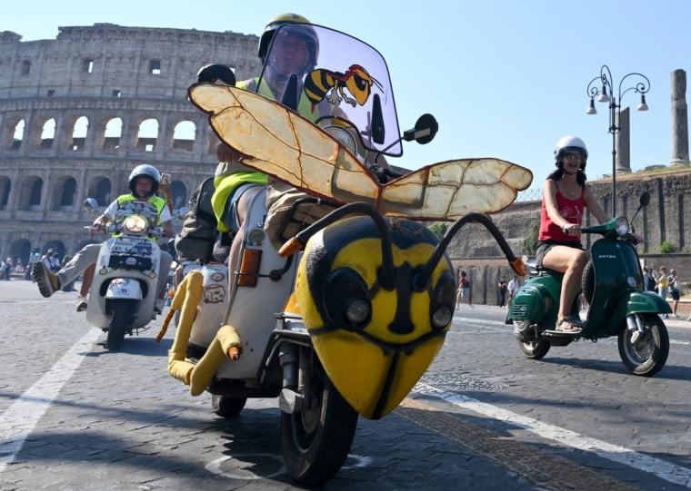 As Vespas ficaram famosas em todo o mundo após aparecer em filmes nos anos 1950