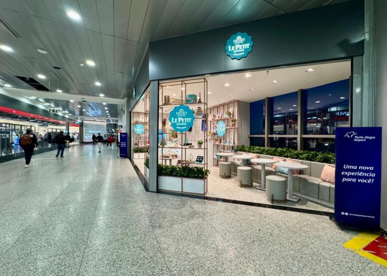 Le Petit, dos famosos macarons, estreou no terceiro piso do Aeroporto Salgado Filho