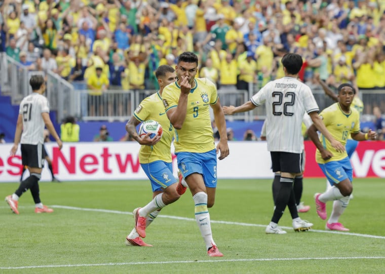 Casemiro fez o primeiro gol que iniciou a virada brasileira