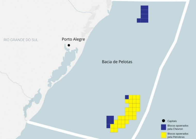 Área total no mar é de cerca de 346,9 mil quilômetros quadrados