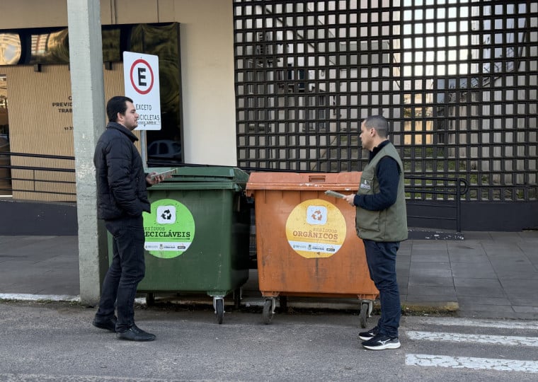 Equipamentos estão sendo instalados em duplas, permitindo a separação dos resíduos