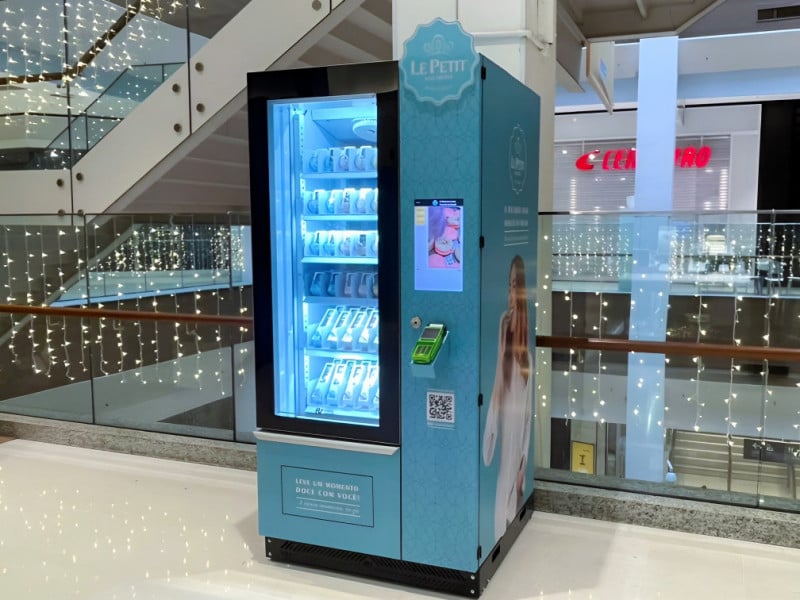 As vending machines j&aacute; est&atilde;o em S&atilde;o Paulo e Pernambuco<br />Foto: Le Petit Macaron/Divulga&ccedil;&atilde;o/JC