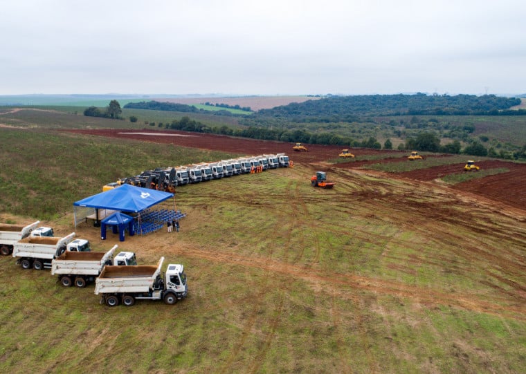 Cooperativas do Norte do Estado deram início às obras do projeto Soli3, usina de beneficiamento de soja com investimento bilionário em Cruz Alta
