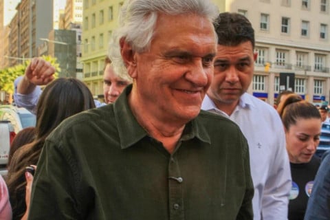 Em Porto Alegre, Caiado critica adversário do campo da direita 