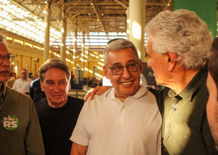 Prefeito de Porto Alegre, Sebastião Melo participou de agenda com o pré-candidato à Presidência Ronaldo Caiado nesta sexta-feira, 17 de julho