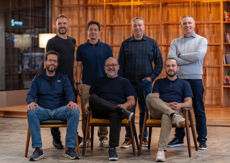 CEO do Brivia_Group, Marcio Coelho, e os sócios da Elementar Digital e da SR  