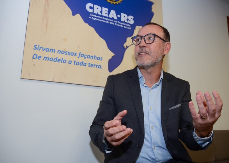 Fábio Chaves, futuro presidente do CREA/RS, quer implementar o CREA Itinerante, considerando que 85% dos profissionais estão no interior do Estado