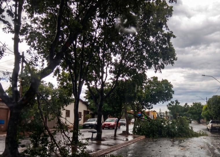Temporais intensos assolaram o Estado na madrugada desta terça-feira (28)
