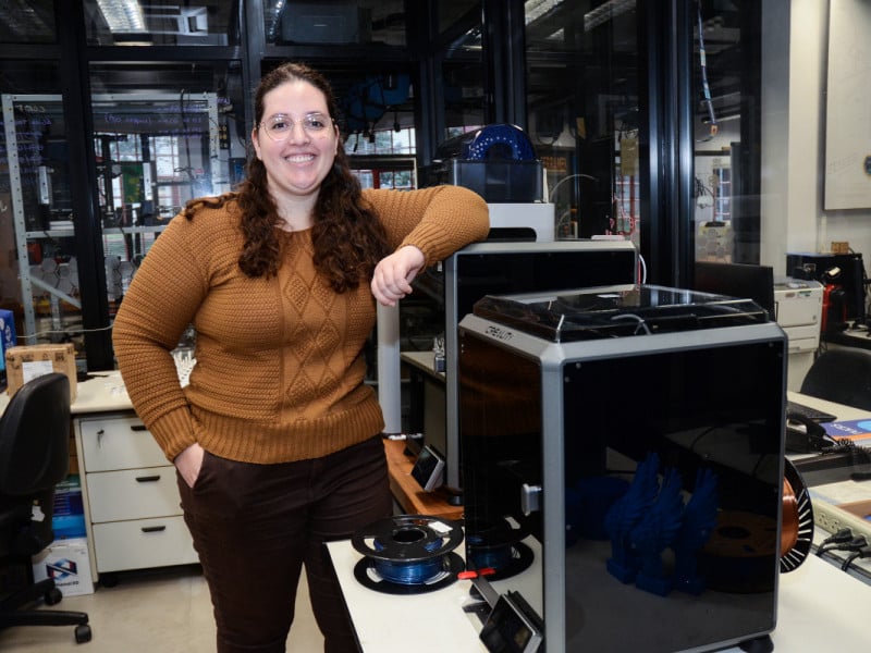  Jeanne criou a PolimiHealth, startup que prop&otilde;e utilizar a impress&atilde;o 3D para produzir dispositivos m&eacute;dicos de pol&iacute;meros <br />Foto: Fernanda Bigio Davoglio/Especial/JC