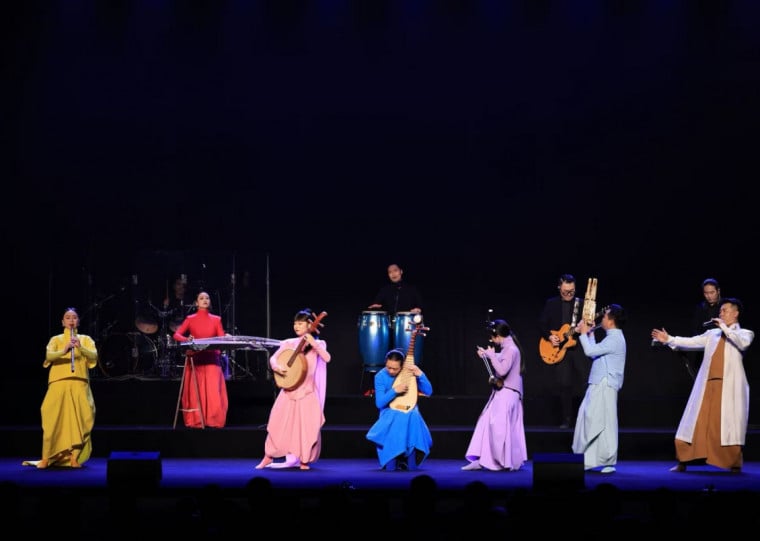 Concerto reúne nove obras inspiradas em cores tradicionais chinesas, interpretadas por instrumentos como erhu, pipa e suona
