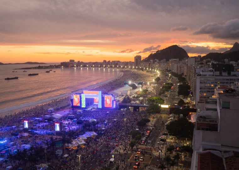 A Betano, via Lei Rouanet, foi um dos principais patrocinadores do Réveillon na praia de de Copacabana, no Rio de Janeiro, neste ano