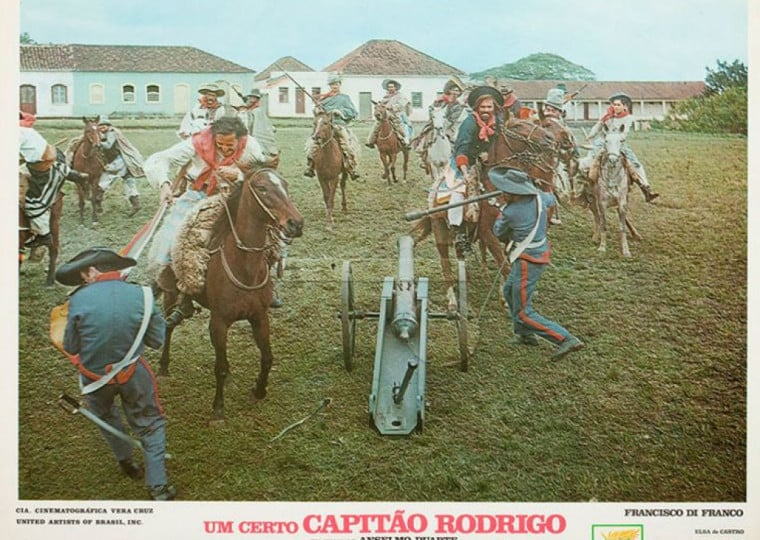 Filme Um Certo Capit&atilde;o Rodrigo, de Anselmo Duarte, utilizou a antiga vila como cen&aacute;rio em filmagens de 1970 | Cia. Cinematogr&aacute;fica Vera Cruz/Divulga&ccedil;&atilde;o/Cidades