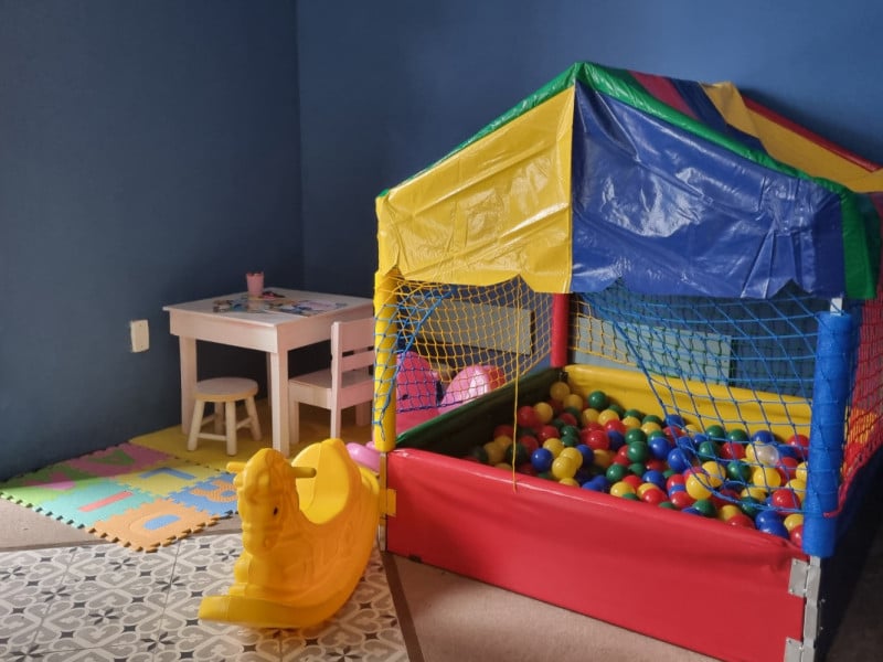 O estabelecimento conta com dois espa&ccedil;os kids, um interno e um externo<br />Foto: Manuela Cassano/Especial/JC