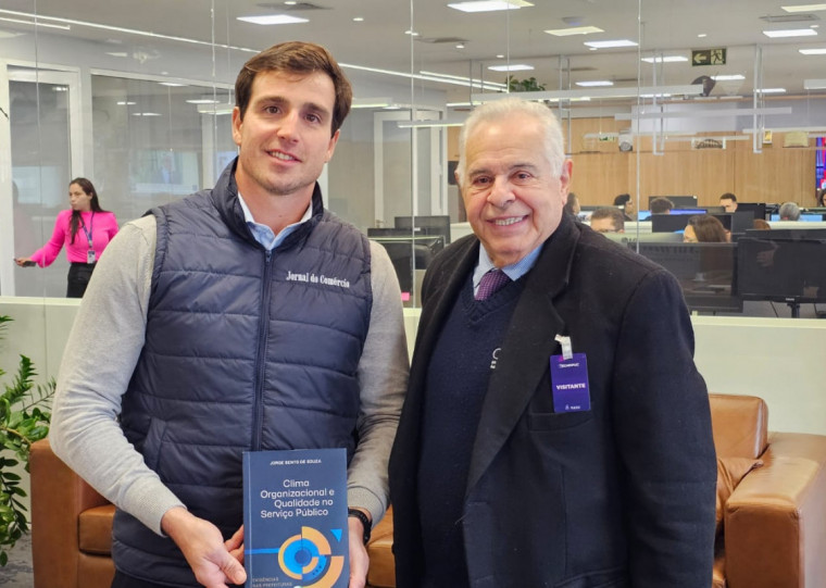 Jorge Bento de Souza foi recebido pelo diretor-presidente do JC, Giovanni Tumelero