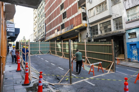 SindBancários e prefeitura iniciam revitalização da rua da Ladeira