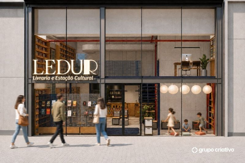 Projeto mostra como ser&aacute; a Ledur Livraria no Nilo Square, em &aacute;rea nobre de Porto Alegre