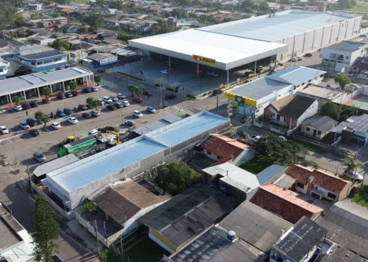 Conjunto de quadras ao redor da nova loja da rede supermercadista tem despertado atenção de investidores