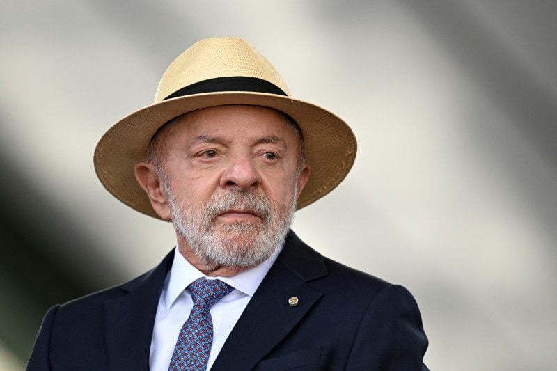  Luiz Inacio Lula da Silva attends the Soldier's Day celebrations at the Brazilian Army headquarters in Brasilia on August 25, 2026. (Photo by Evaristo Sa / AFP)