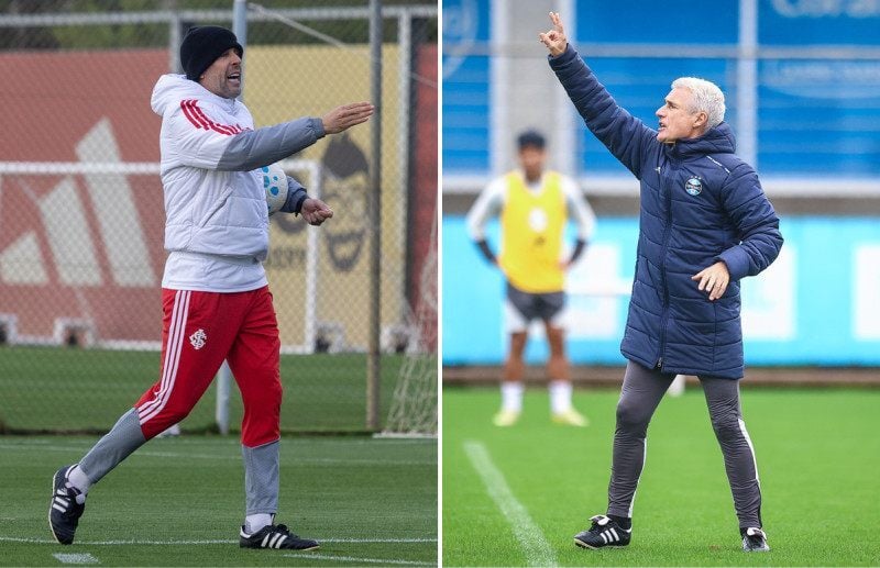 Paulo Pezzolano e Lu&iacute;s Castro chegam para o cl&aacute;ssico com seus trabalhos bastante questionados 