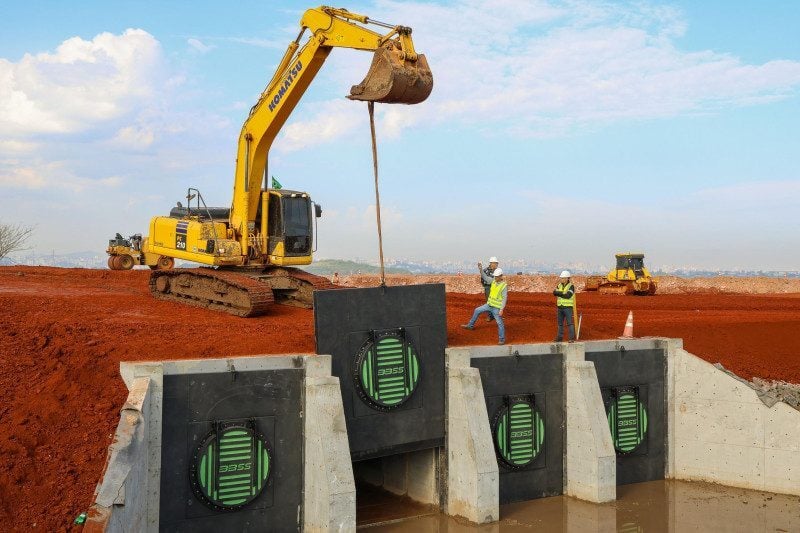 Obra reforça a segurança da região do Aeroporto Salgado Filho