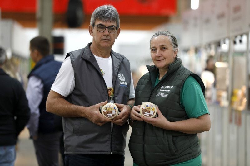 Volmir de Vargas e Marizete Ferrari Finatto de Vargas,  Agroindústria Todo Dia, durante a Expointer 2026