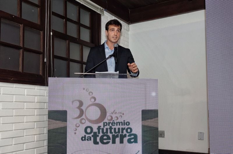 Diretor-presidente do JC, Giovanni Jarros Tumelero, abriu o evento do Prêmio O Futuro da Terra