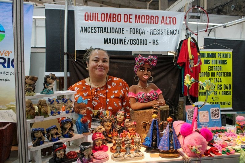 Quilombolas no Pavilh&atilde;o da Agricultura Familiar na Expointer 2026 | GABRIELI SILVA/ESPECIAL/JC