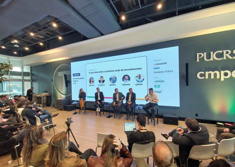Tema da Infraestrutura Digital e Inteligência Artificial (IA) foi discutido no Tecnopuc