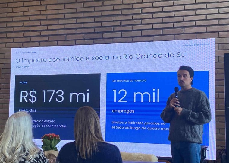 Head de marketing do QuintoAndar, aponta que operações da empresa já movimentaram R$ 173 milhões na economia gaúcha
