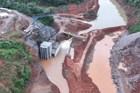 PCH Vale do Leite já registra mais da metade das obras concluídas