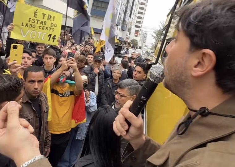 Renan Santos encerrou caravana pelo Estado neste sábado ao passar por Capão
