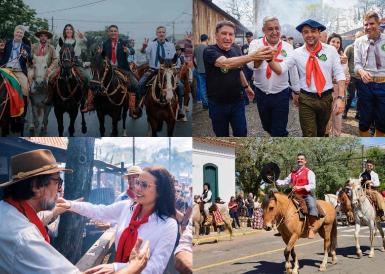 Candidatos ao governo do Estado participam de celebrações do 20 de setembro