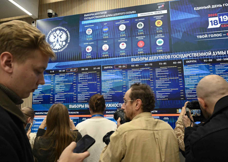 Partido R&uacute;ssia Unida tinha quase 58% dos votos para os 225 deputados escolhidos por listas partid&aacute;rias