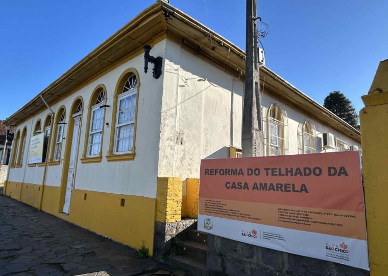 Prédio histórico da cidade terá telhado recuperado na primeira fase; quando pronto, local vai abrigar um centro cultural