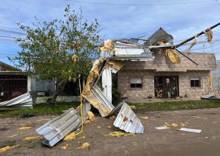Ventos provocaram estragos no município de Rio Grande, Zona Sul do Estado 
