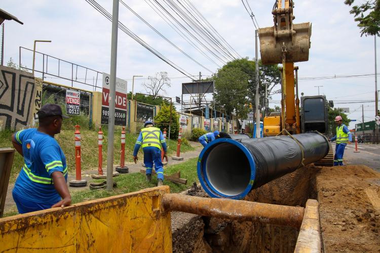 Nova adutora da Ebat Ouro Preto será interligada à rede já pré-existente
