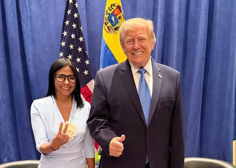 Delcy Rodr&iacute;guez tem cooperado com as exig&ecirc;ncias de Donald Trump